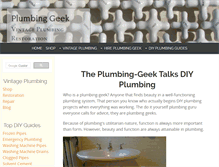 Tablet Screenshot of plumbing-geek.com